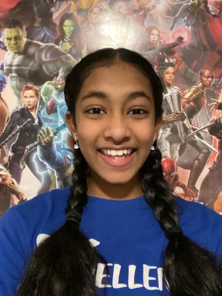 Picture of Saanvi Kondoju whose story in the Elementary age category of Guardian Whiskers' Taradiddle Youth Writing Contest placed second.